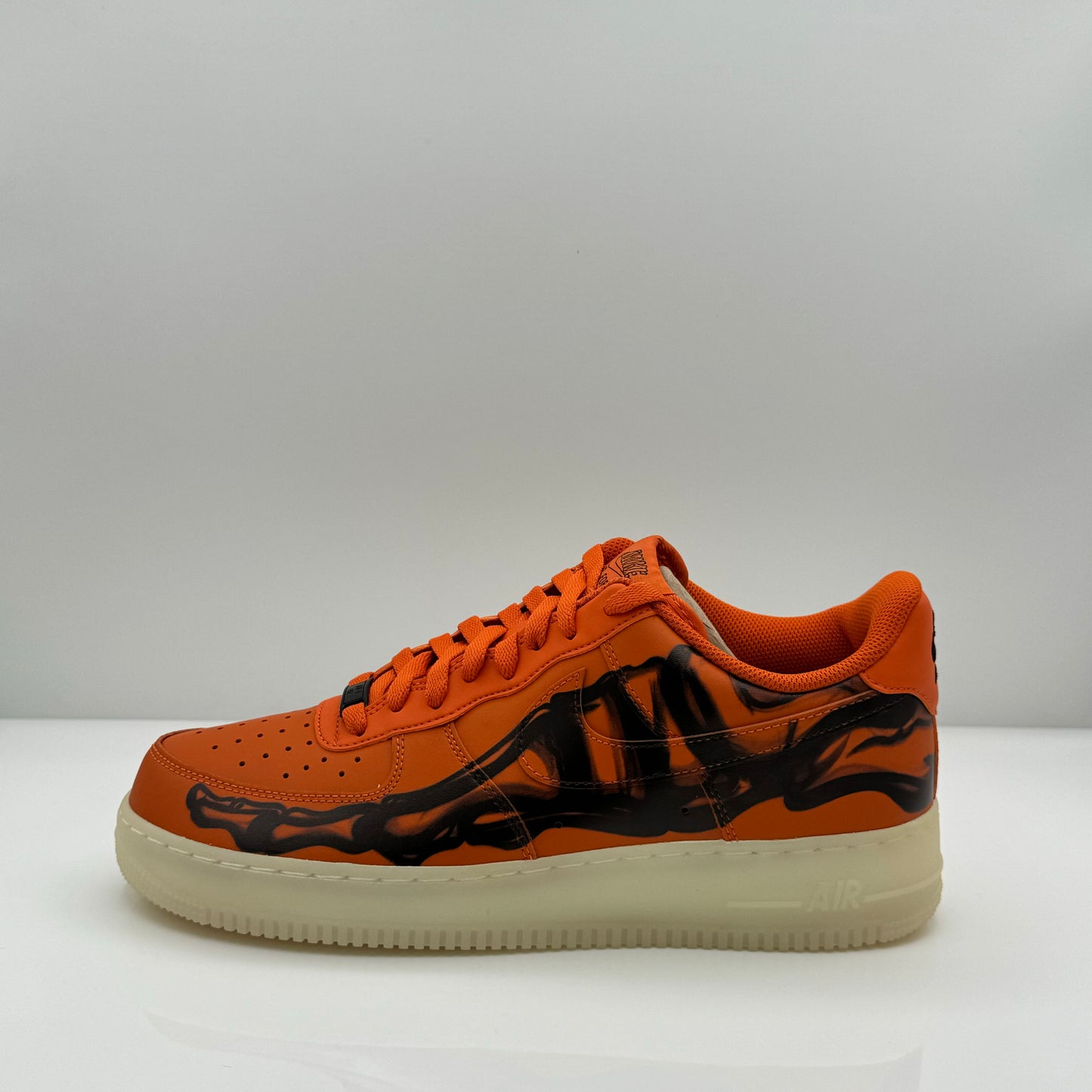 Nike Air Force 1 Low Orange Skeleton Halloween