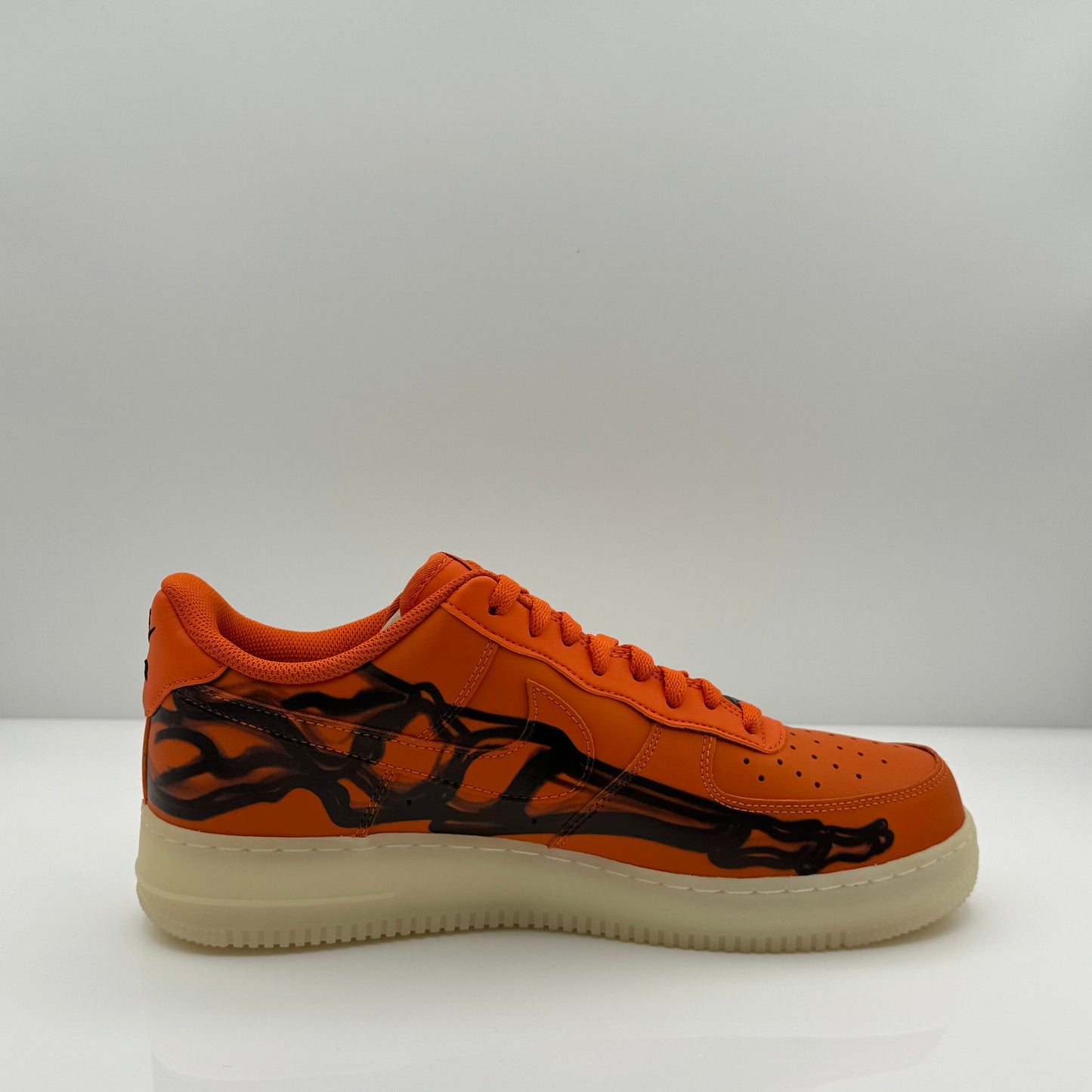 Nike Air Force 1 Low Orange Skeleton Halloween