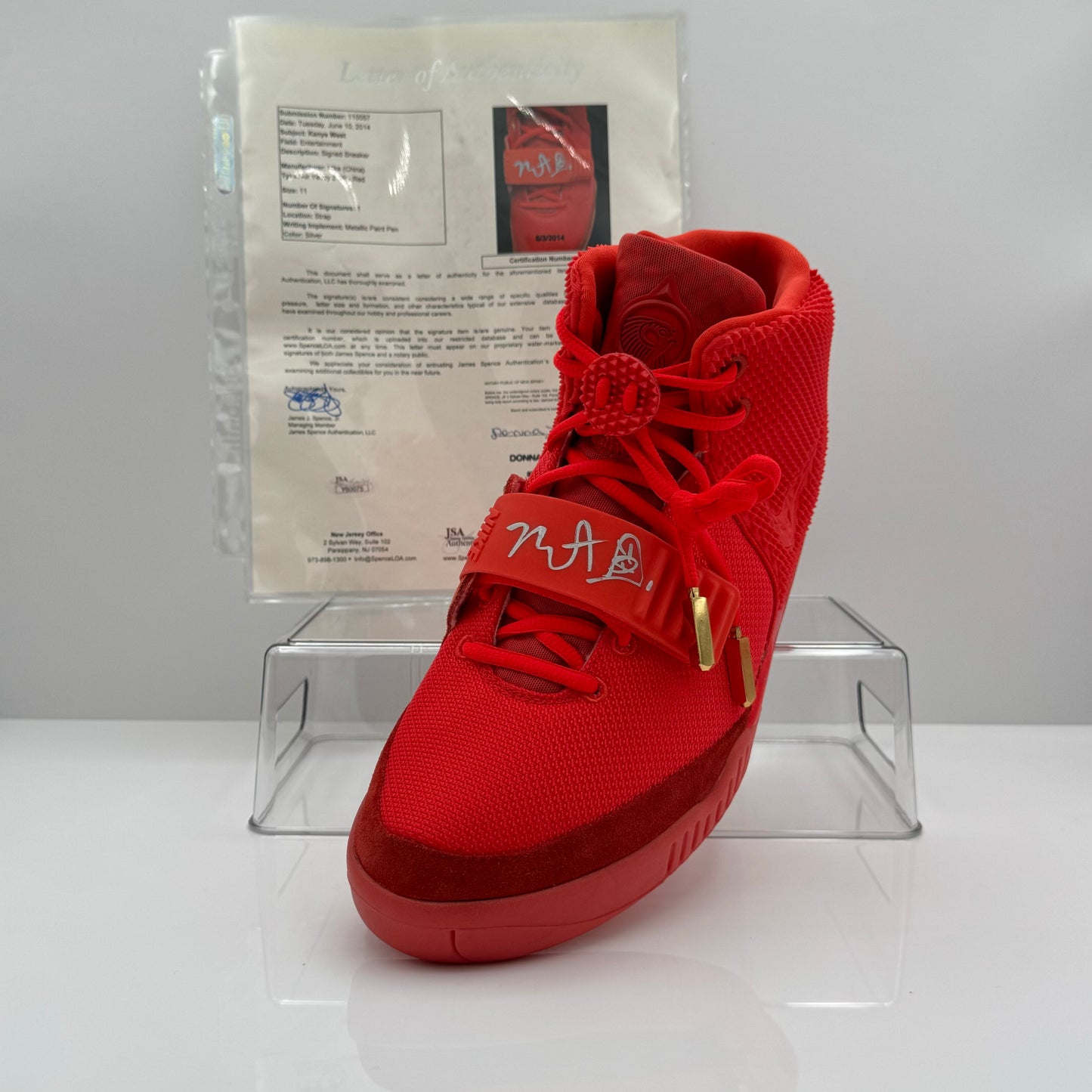 *SIGNED* Nike Air Yeezy SP 'Red October' *RARE*