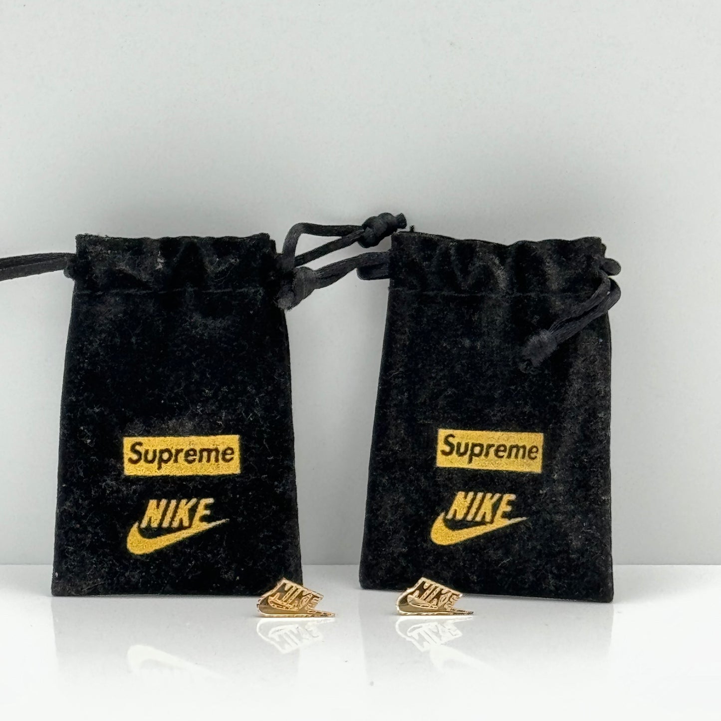 Supreme Nike 14K Gold Earrings (2)