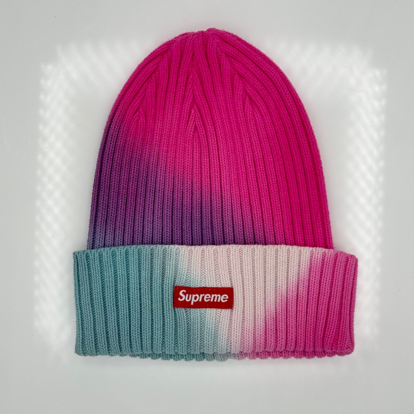 Supreme Overdyed Beanie (SS19) Pink Tie Dye